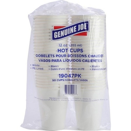 Genuine Joe CUP, SINGLE, 12OZ, 4PK GJO19047CT